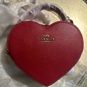 Coach red heart bag